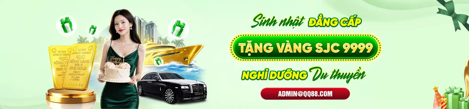 sinh nhật đẳng cấp tặng vàng sjc